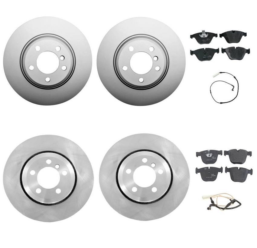 BMW Brake Kit - Pads and Rotors Front &  Rear (348mm/345mm)